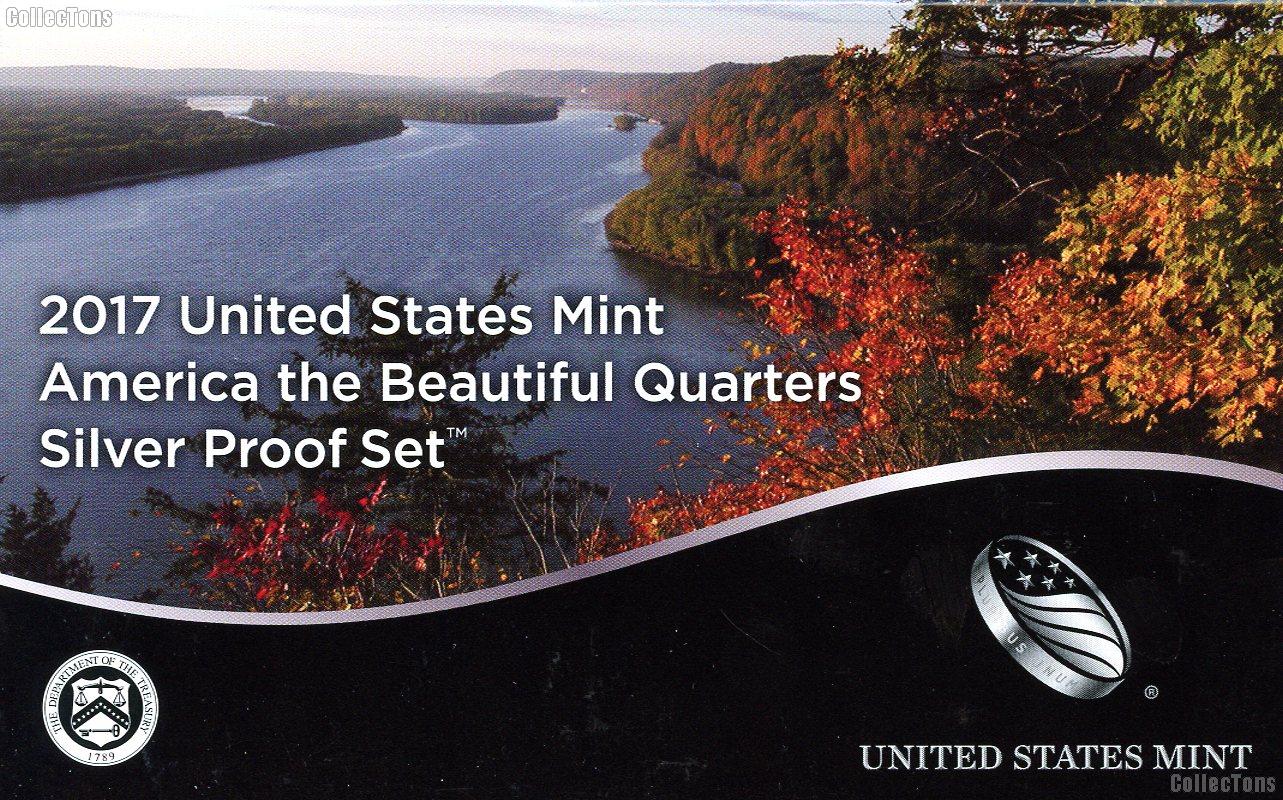 2017 QUARTER SILVER PROOF SET * ORIGINAL * 5 Coin U.S. Mint Silver Proof Set