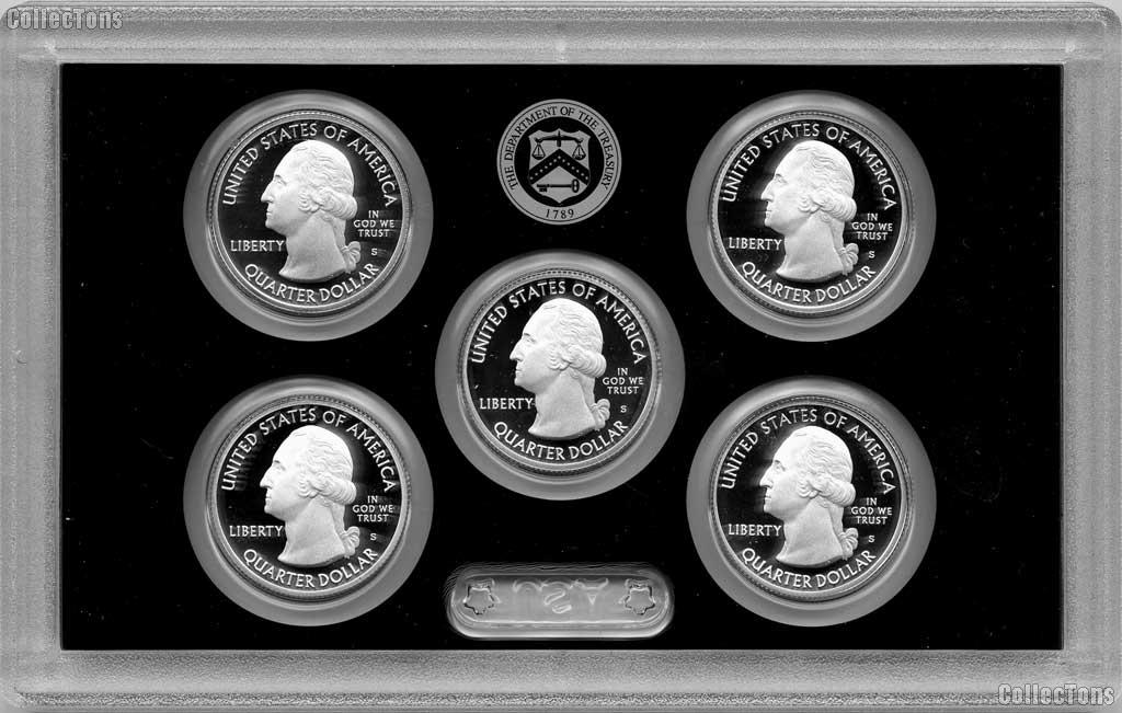 2017 QUARTER SILVER PROOF SET * ORIGINAL * 5 Coin U.S. Mint Silver Proof Set