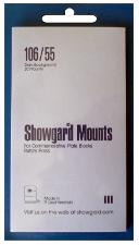Showgard Pre-Cut Black Stamp Mounts Size 106/55
