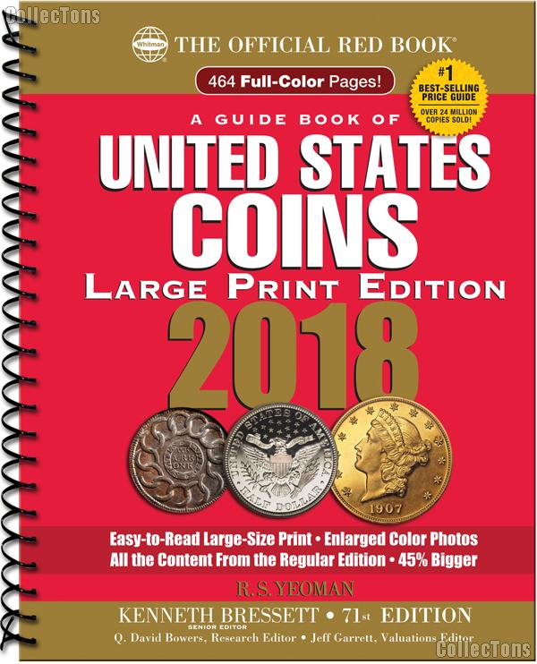 Whitman Red Book of United States Coins 2018 - Large Print