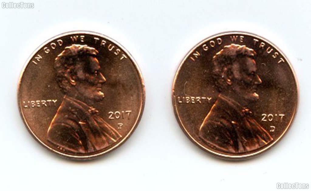 2017 P&D Lincoln Shield Cent - Union Shield Cents