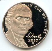 2017-S Jefferson Nickel PROOF Coin 2017 Proof Nickel Coin