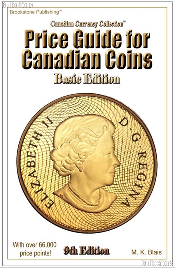 Price Guide for Canadian Coins Basic Edition 9th by M.K. Blais
