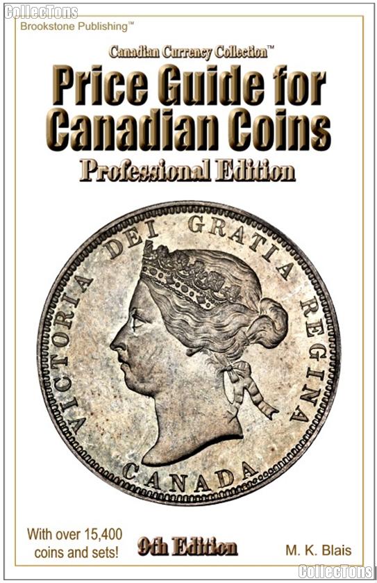 Price Guide for Canadian Coins Professional Edition 9th by M.K. Blais