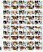 1982 Season's Greetings 20 Cent US Postage Stamp MNH Sheet of 50 Scott #2027-2030