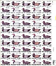 1985 Duck Decoys 22 Cent US Postage Stamp MNH Sheet of 50 Scott #2138-2141
