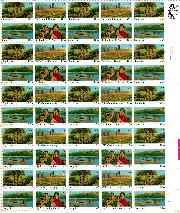 1985 International Youth Year 22 Cent US Postage Stamp MNH Sheet of 50 Scott #2160-2163