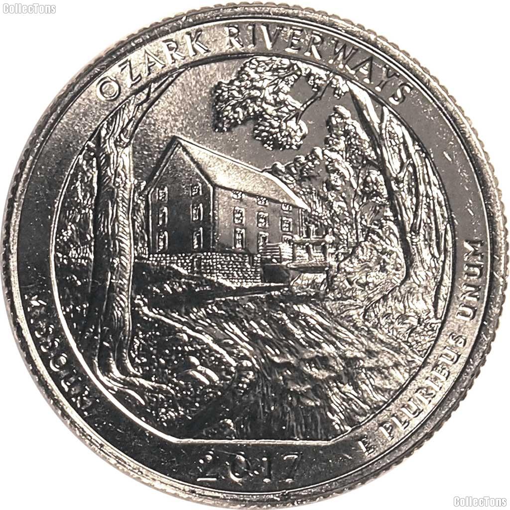 2017-P Missouri Ozark National Scenic Riverways Quarter GEM BU America the Beautiful