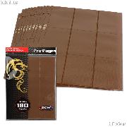 18-Pocket Side Loading Pro Pages Brown by BCW Pack of 10