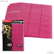 18-Pocket Side Loading Pro Pages Pink by BCW Pack of 10