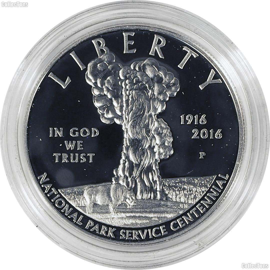 2016-P National Park Service 100th Anniversary Proof Commemorative Silver Dollar Coin