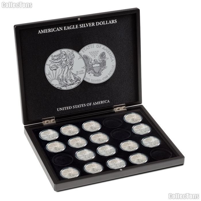 Coin Display Case for 20 American Silver Eagle Dollars by Lighthouse