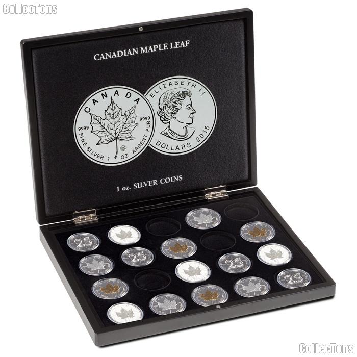 Coin Display Case for 20 Canadian Maple Leaf Silver Dollars by Lighthouse