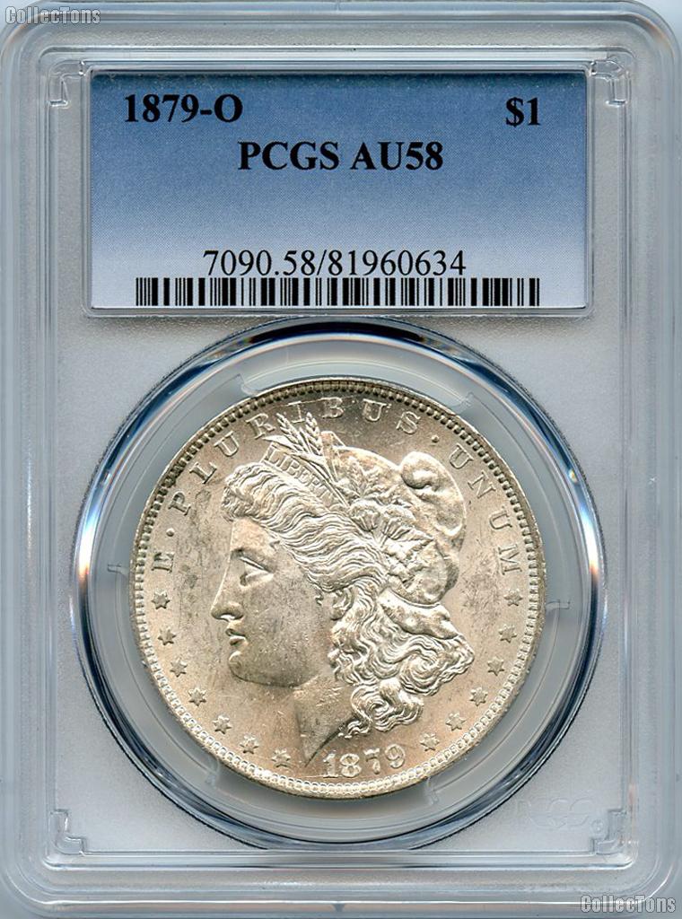 1879-O Morgan Silver Dollar - PCGS AU 58