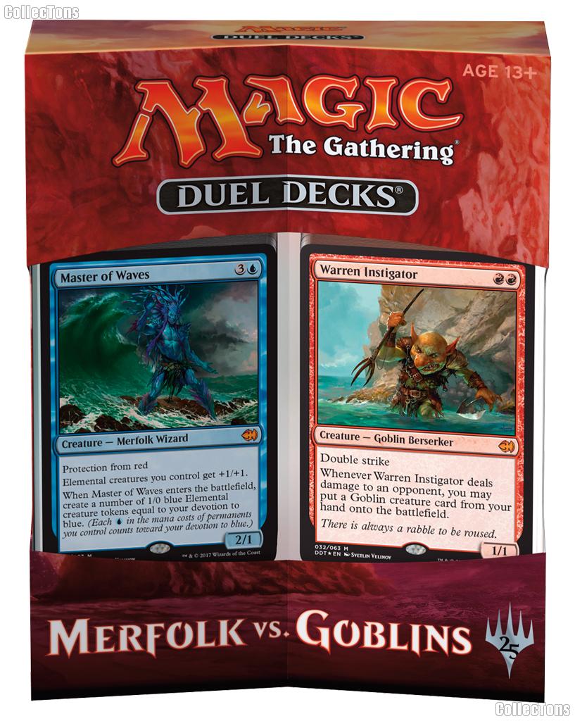 MTG Merfolk vs. Goblins - Magic the Gathering Duel Decks Factory Sealed Box