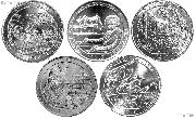 2017 National Park Quarters Complete Set Philadelphia (P) Mint Uncirculated (5 Coins) IA, DC, MO, NJ, IN