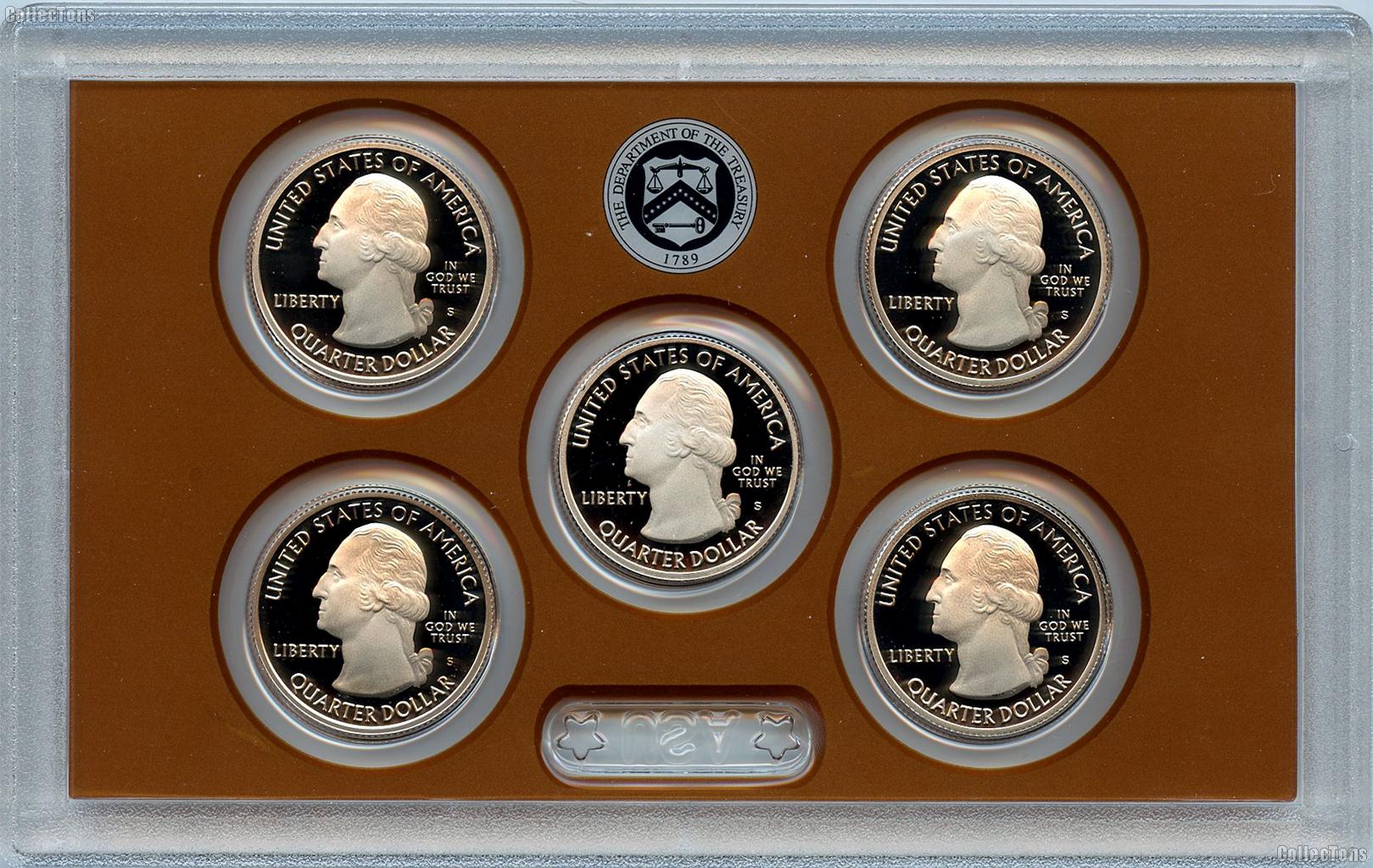 2018 QUARTER PROOF SET * ORIGINAL * 5 Coin U.S. Mint Proof Set