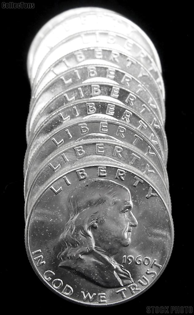 1960 BU Franklin Half Dollar Rolls - 20 Coins