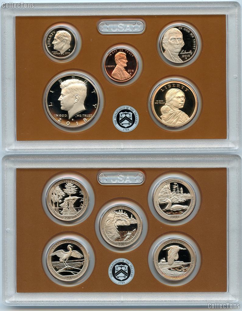2018 PROOF SET * ORIGINAL * 10 Coin U.S. Mint Proof Set
