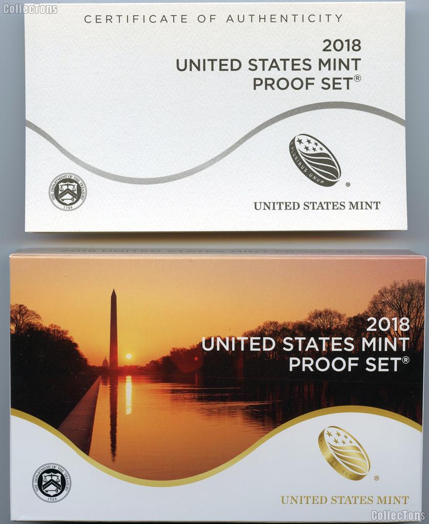 2018 PROOF SET * ORIGINAL * 10 Coin U.S. Mint Proof Set