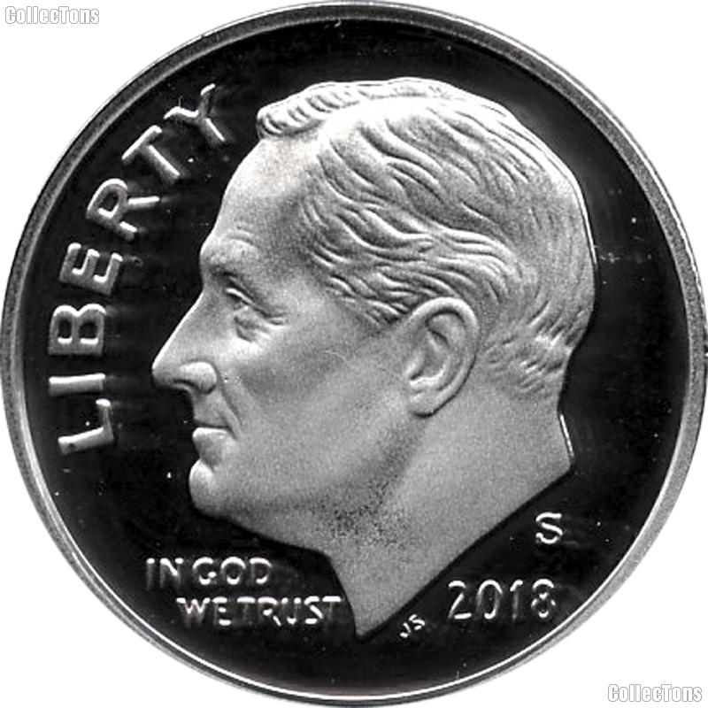 2018-S Roosevelt Dime PROOF Coin 2018 Dime