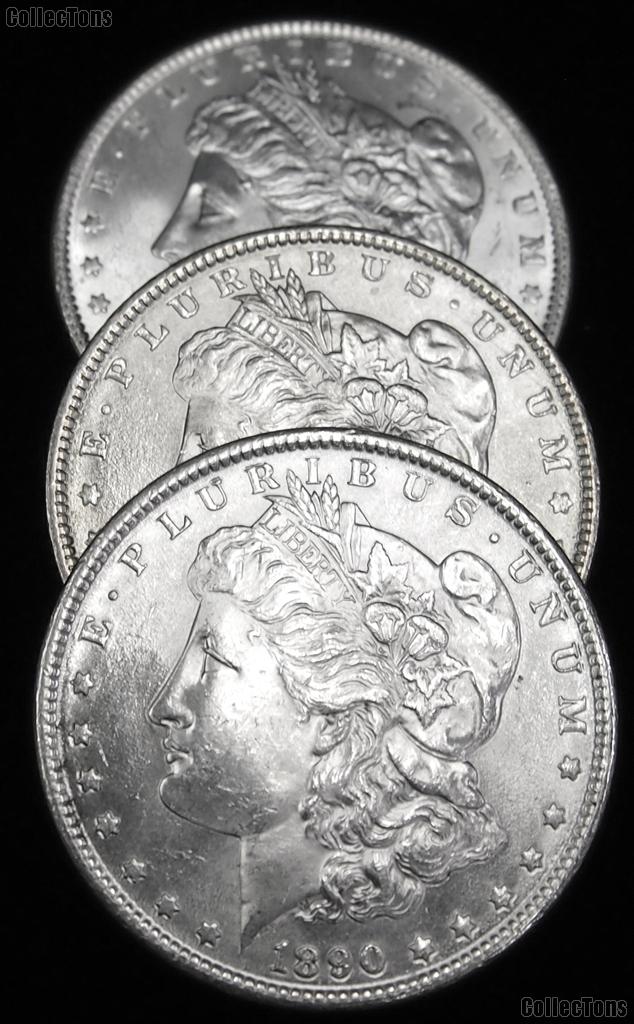 1890 BU Morgan Silver Dollars from Original Roll