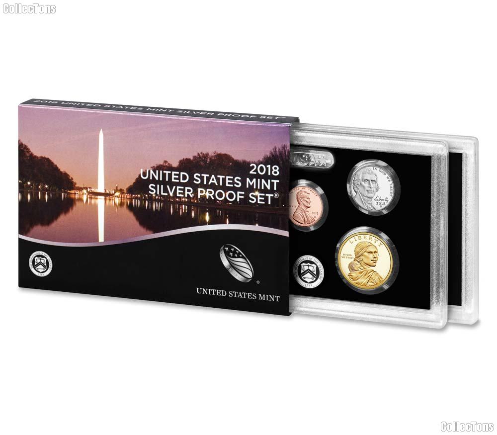 2018 SILVER PROOF SET * ORIGINAL * 10 Coin U.S. Mint Proof Set