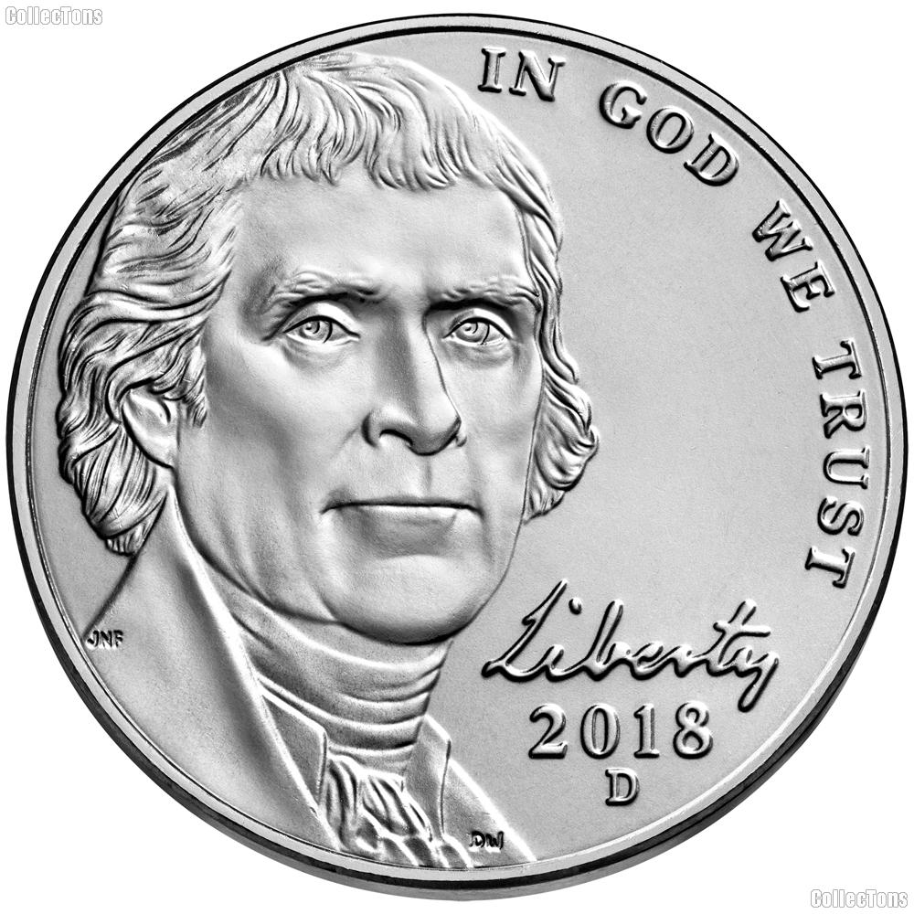 2018-D Jefferson Nickel Gem BU (Brilliant Uncirculated)