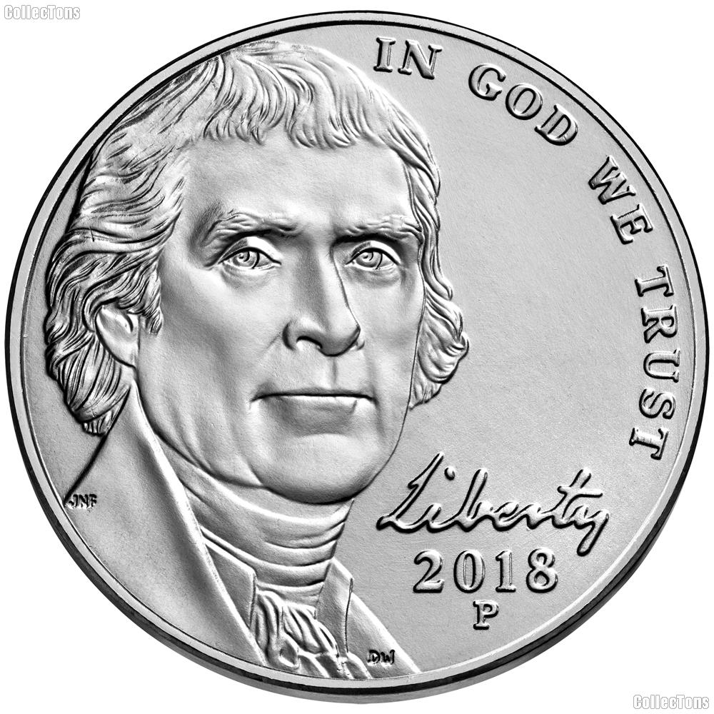 2018-P Jefferson Nickel Gem BU (Brilliant Uncirculated)