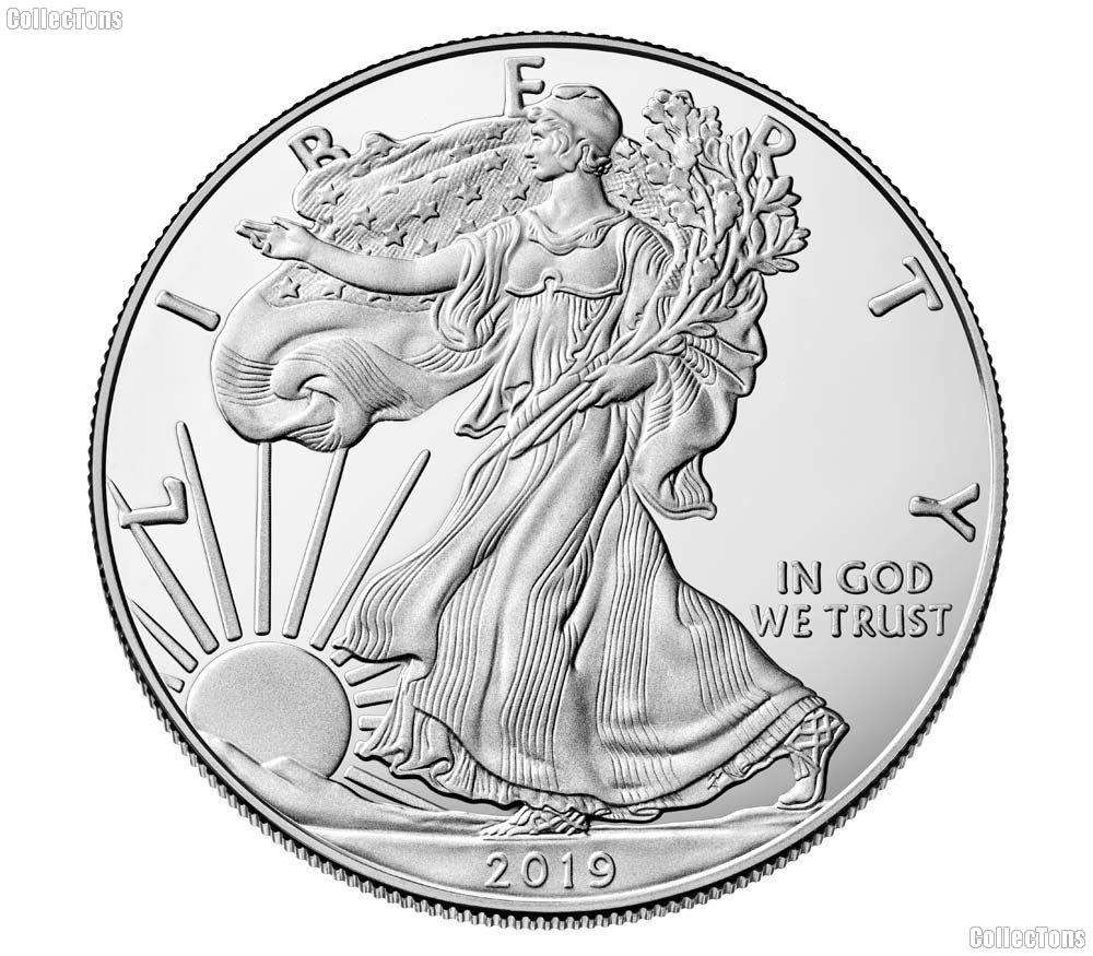 2019-W Burnished BU American Silver Eagle * 1oz Silver