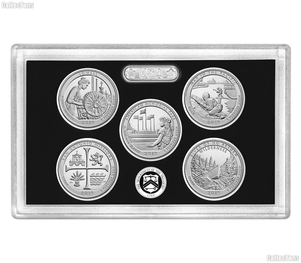2019 QUARTER SILVER PROOF SET * ORIGINAL * 5 Coin U.S. Mint Silver Proof Set