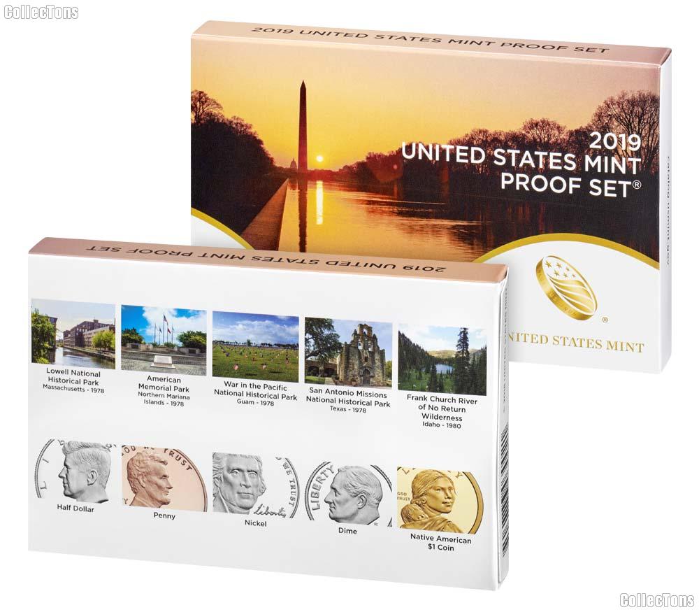 2019 PROOF SET * ORIGINAL * 10 Coin U.S. Mint Proof Set