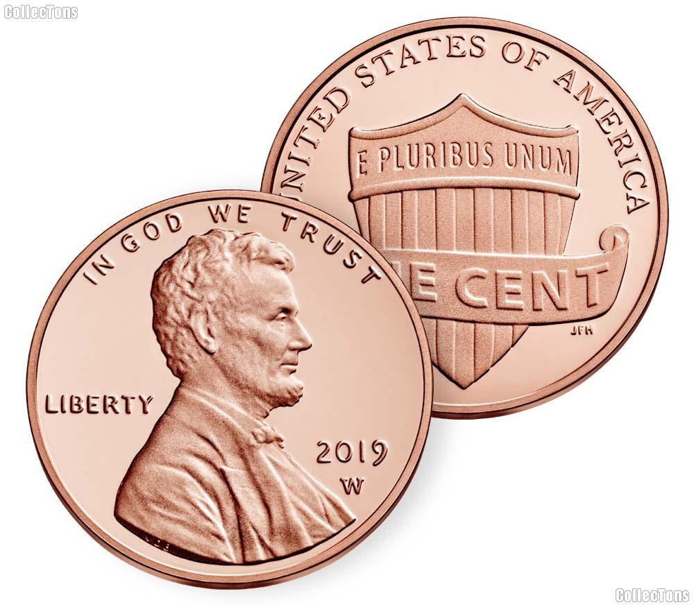 2019-W Lincoln Shield Cent * PROOF Lincoln Union Shield Penny