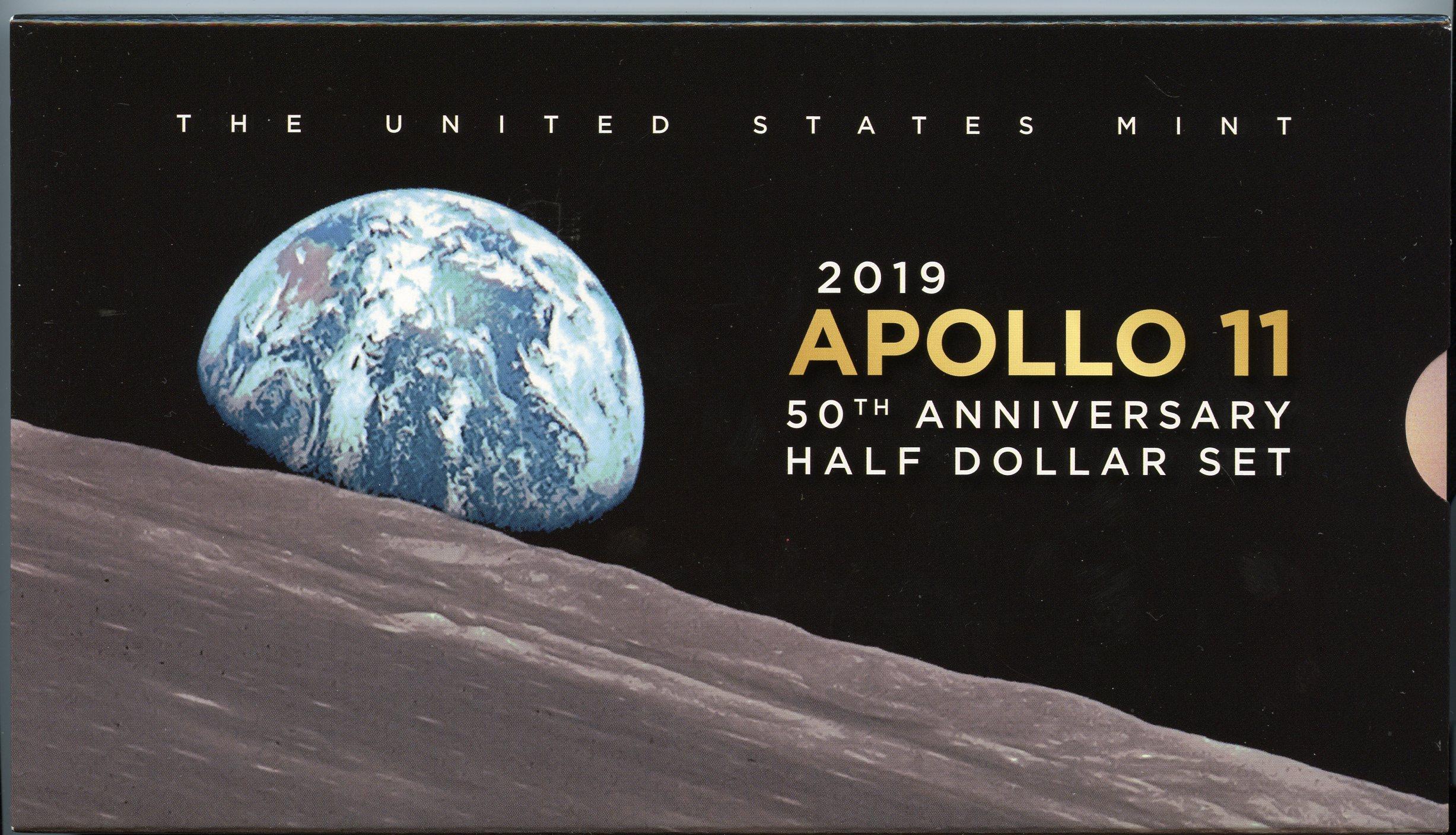 2019 Apollo 11 - 50th Anniversary Half Dollar 2-Coin Set