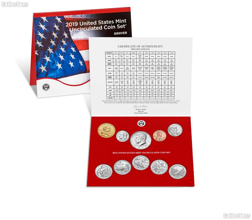 2019 Mint Set - All Original 20 Coin U.S. Mint Uncirculated Set