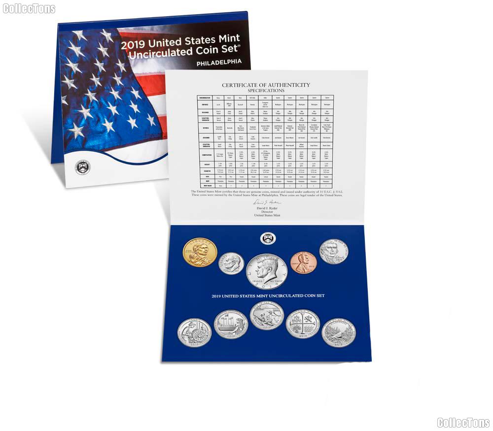 2019 Mint Set - All Original 20 Coin U.S. Mint Uncirculated Set