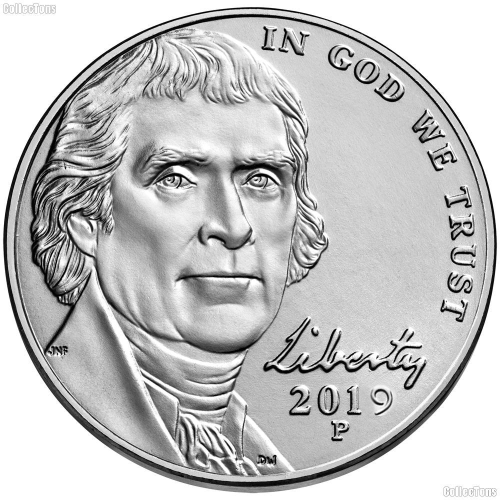 2019-P Jefferson Nickel Gem BU (Brilliant Uncirculated)