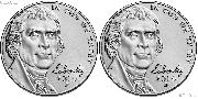 2019 P & D Jefferson Nickels Gem BU (Brilliant Uncirculated)