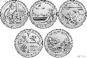 2019 National Park Quarters Complete Set Denver (D) Mint Uncirculated (5 Coins) MA, MP, GU,TX, ID