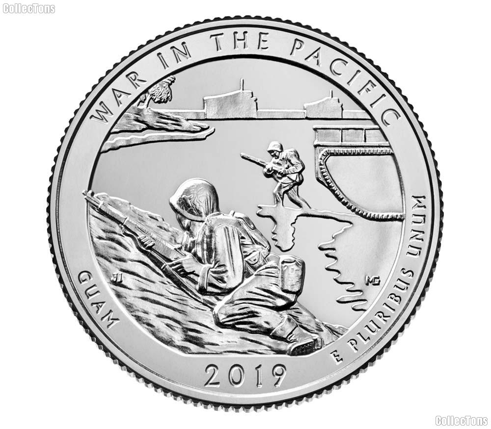 2019-S Guam War in the Pacific National Historical Park Quarter GEM BU America the Beautiful