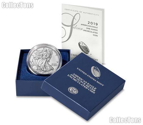 2019-W Burnished BU American Silver Eagle * 1oz Silver