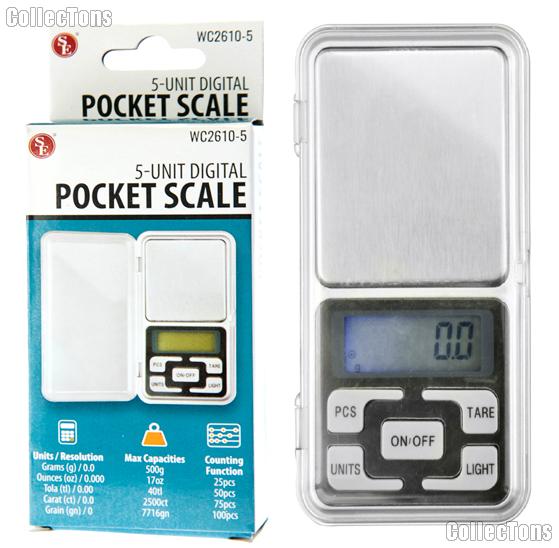 SE 5 Unit 500g x 0.1g Digital Pocket Scale