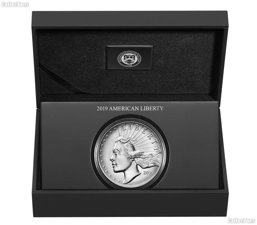 2019-P American Liberty High Relief 2.5 Ounce Silver Medal