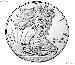 2020 Silver Eagle PROOF In Box with COA 2020-W American Silver Eagle Dollar Proof
