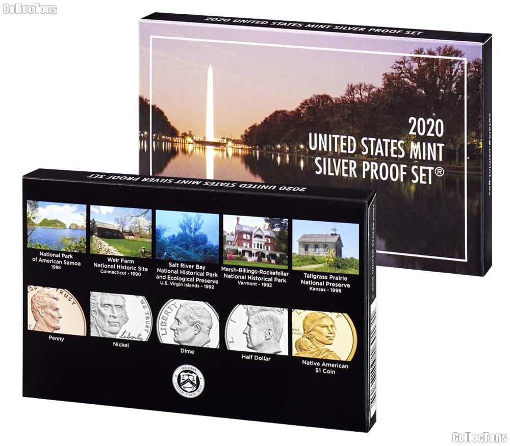 2020 SILVER PROOF SET * ORIGINAL * 10 Coin U.S. Mint Proof Set