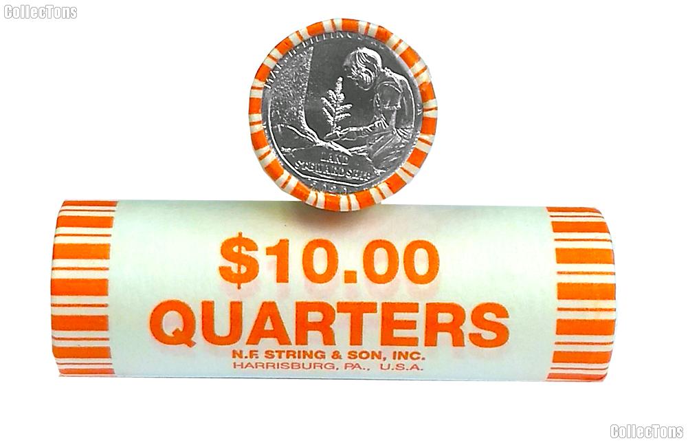 2020-D Vermont Marsh-Billings-Rockefeller National Historical Park Quarter Roll GEM BU America the Beautiful