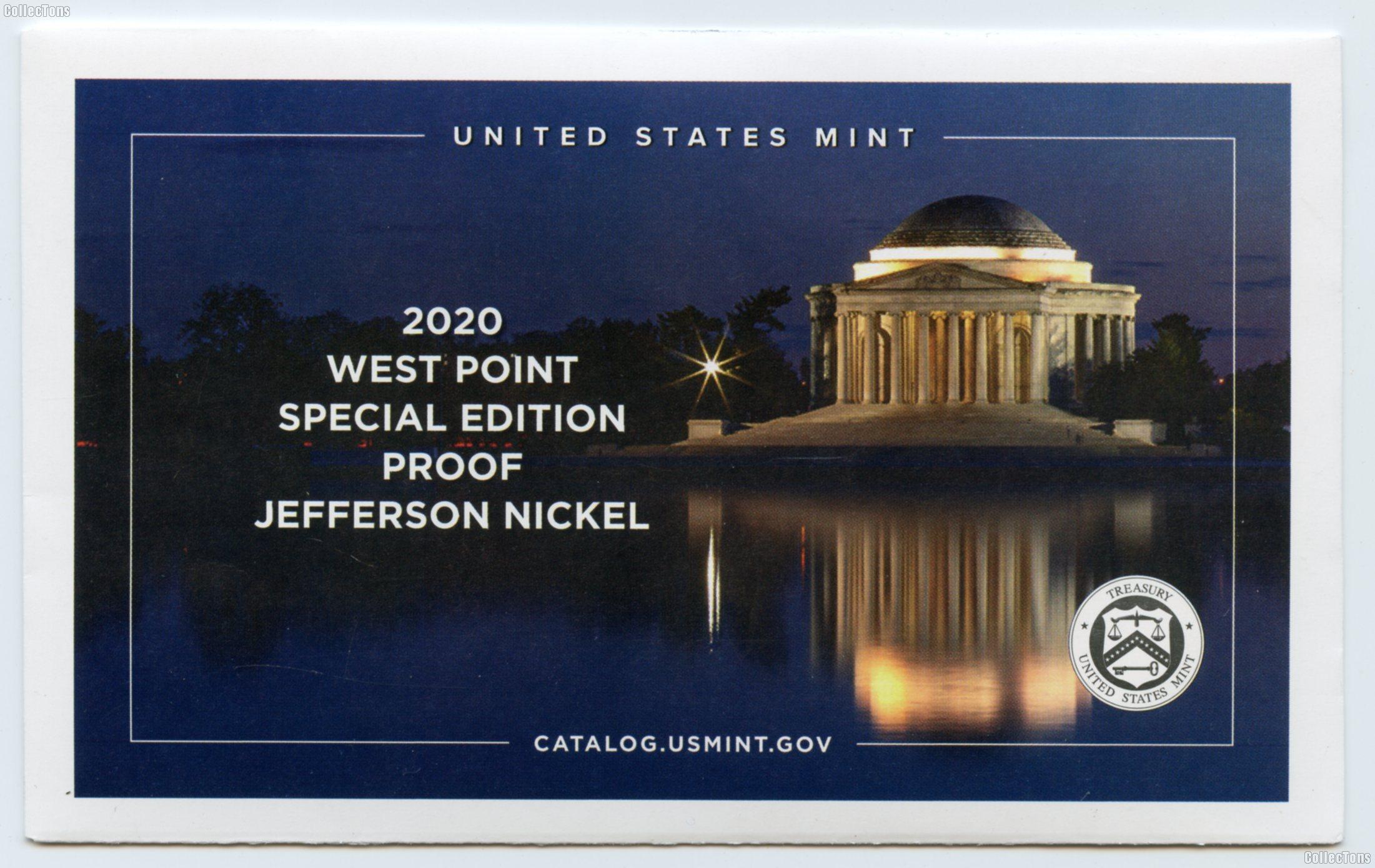 2020-W Jefferson Nickel SPECIAL PROOF Coin 2020 Special Proof Nickel Coin
