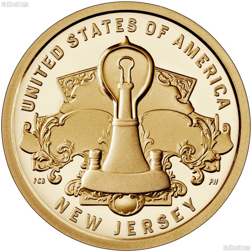 2019-S American Innovation Dollar New Jersey PROOF Coin 2019 Dollar