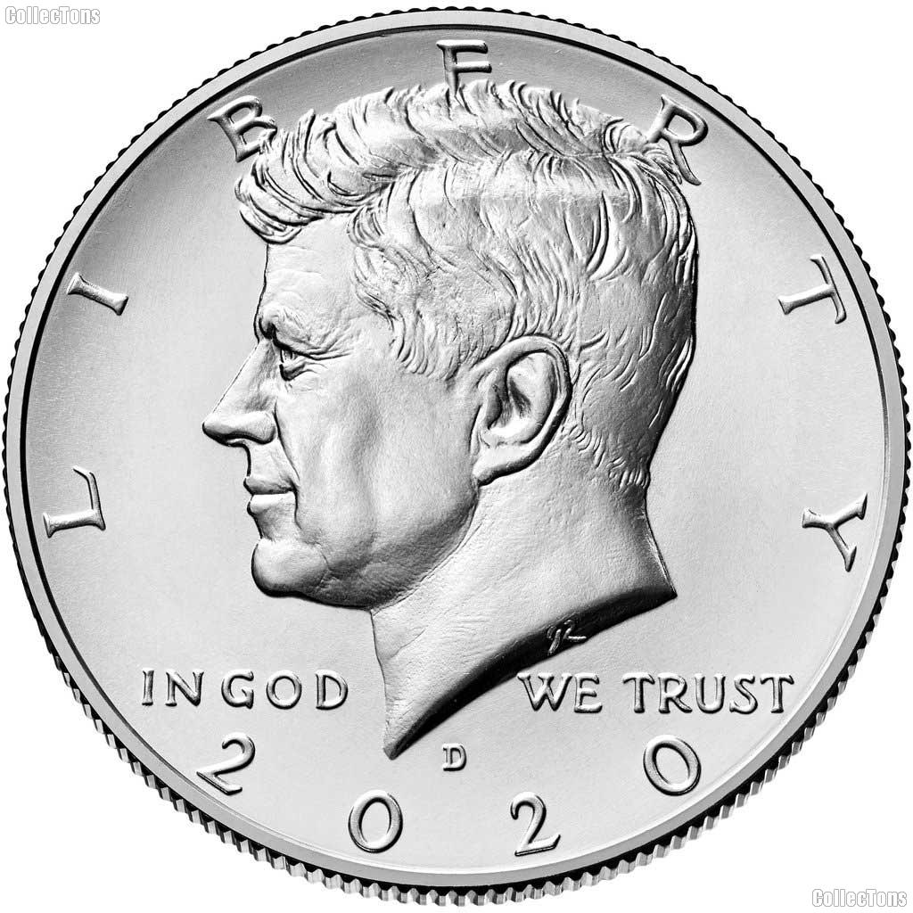 2020-D Kennedy Half Dollar GEM BU 2020 Kennedy Half