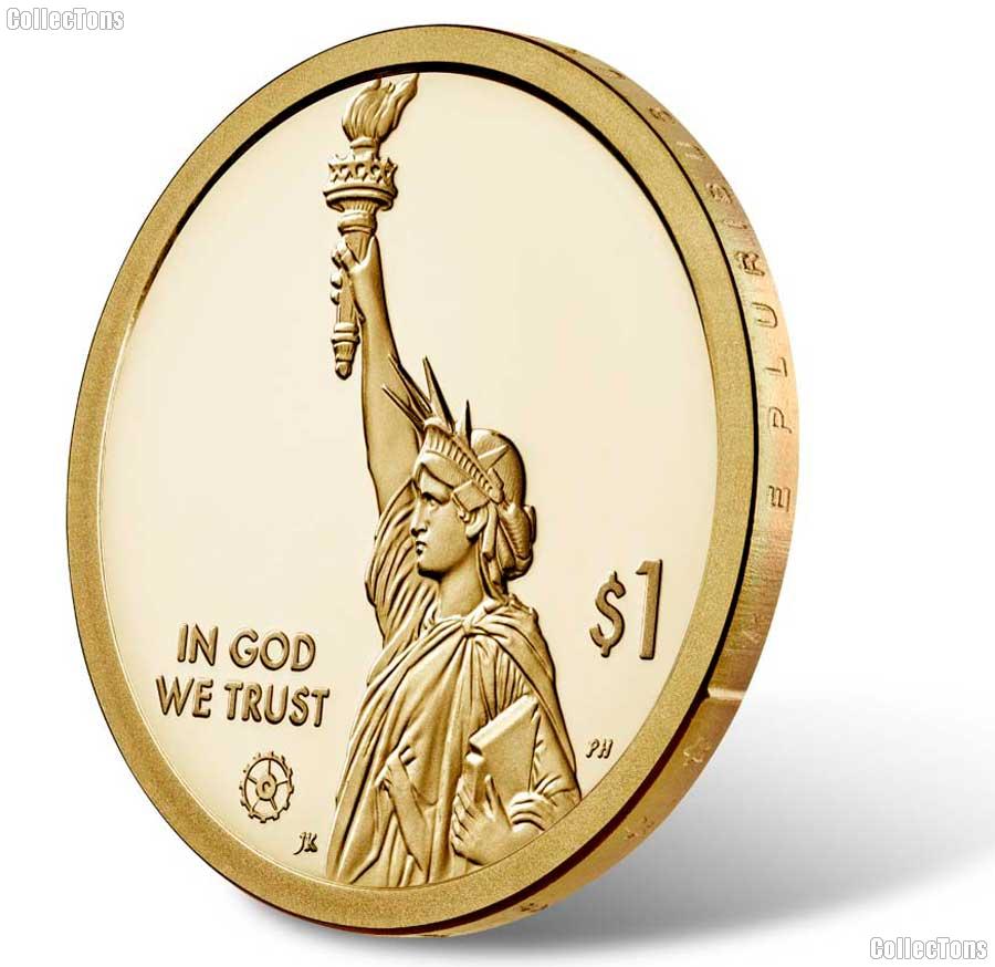 2020-S American Innovation Massachusetts Dollar PROOF Coin 2020 Dollar